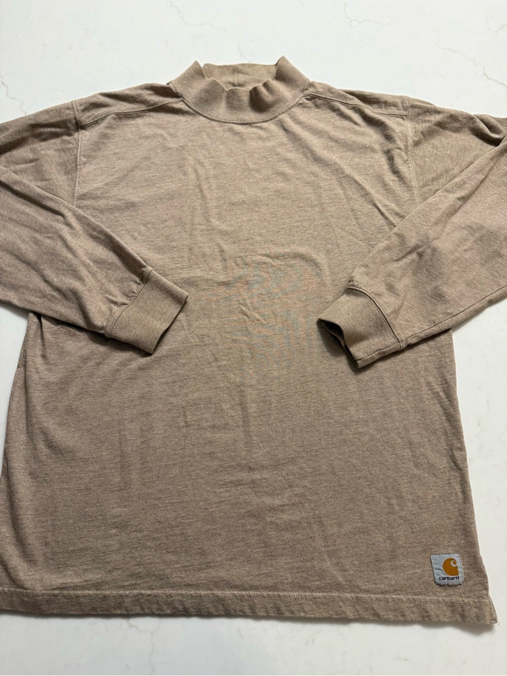 Carhartt Long Sleeve Mock Neck Shirt - Taupe
